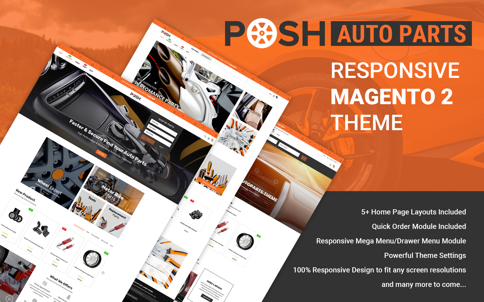 Auto Parts Responsive Theme For Magento 2