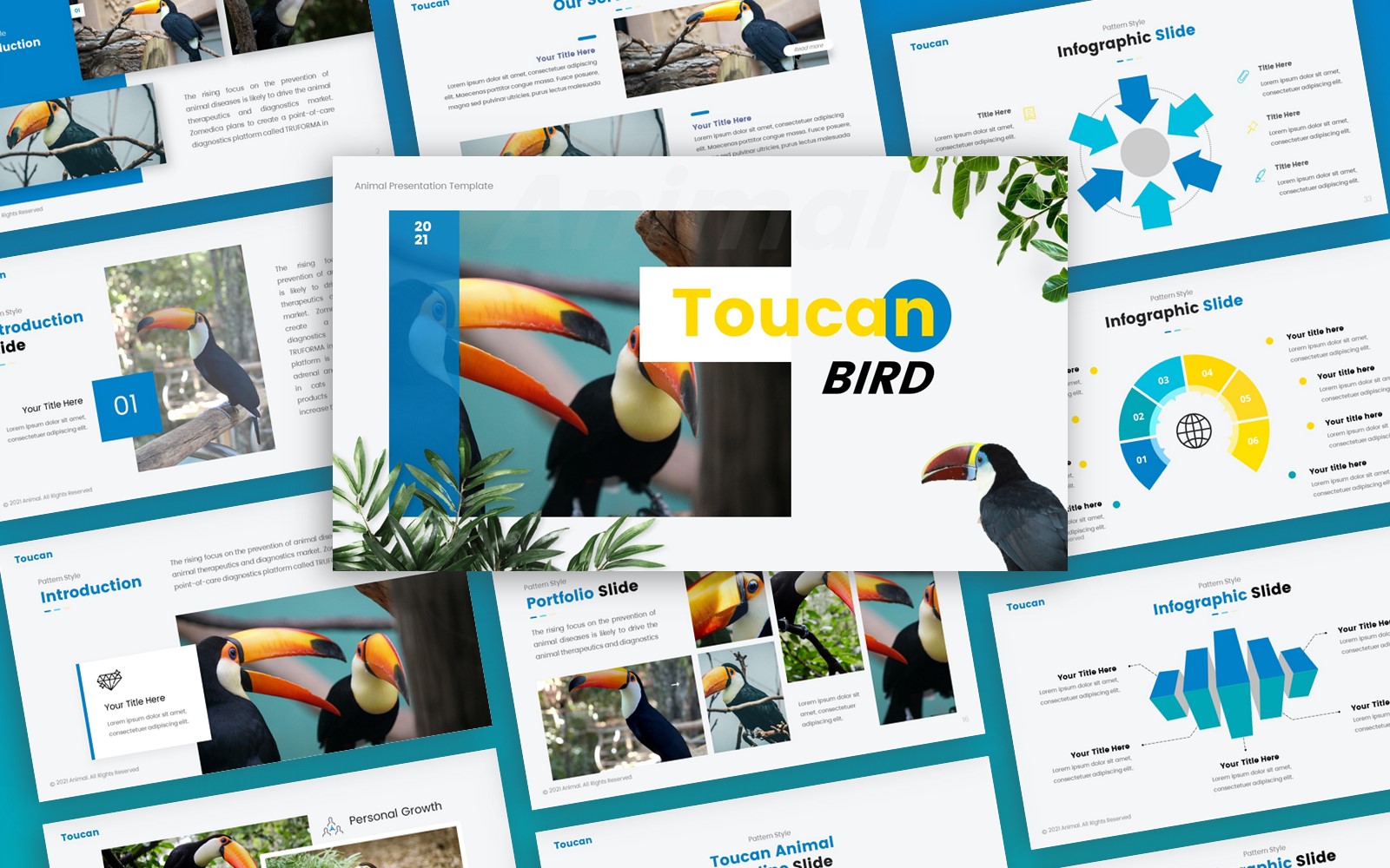 Toucan - Animal Multipurpose PowerPoint Template