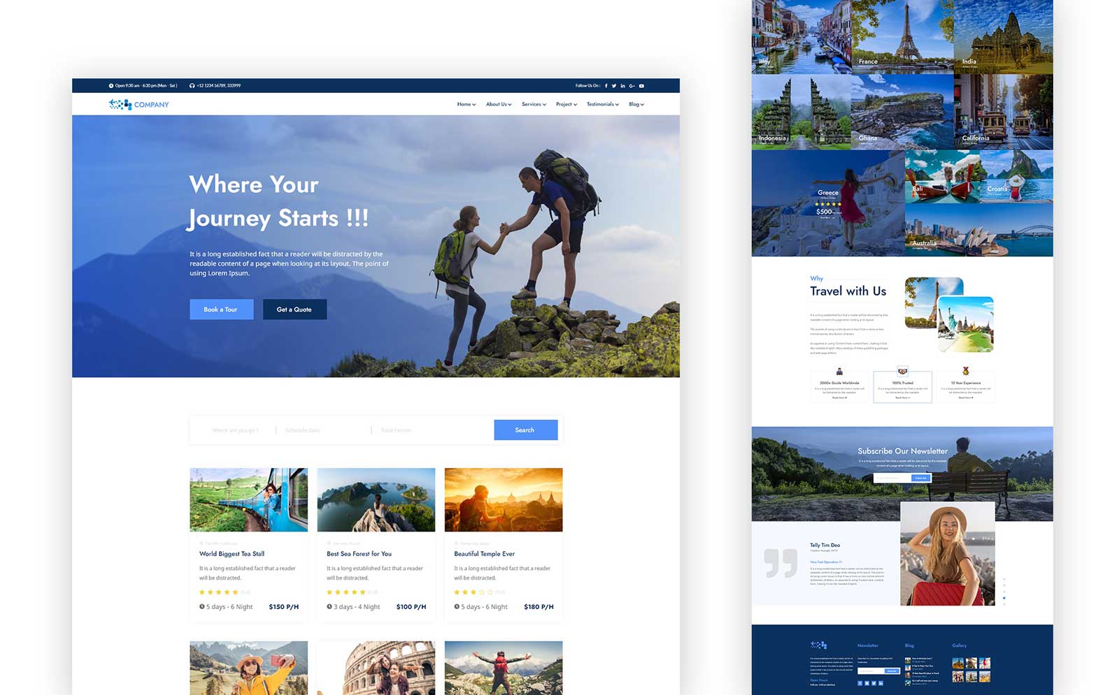 Modèles Landing Page