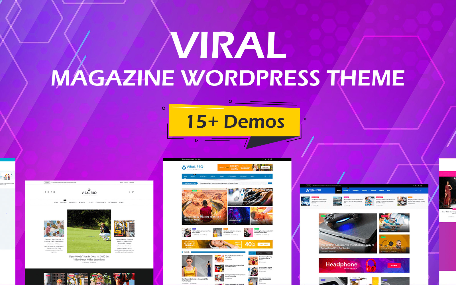 Viral Pro -  News &Magazine WordPress Theme