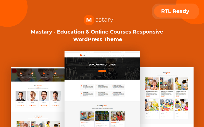 Mastary - Online Courses, LMS & Education Responsive WordPress Theme