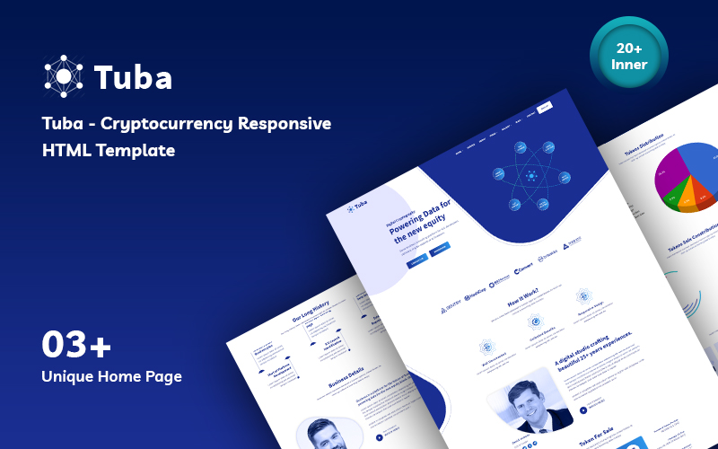 Tuba - Cryptocurrency Responsive Website Template