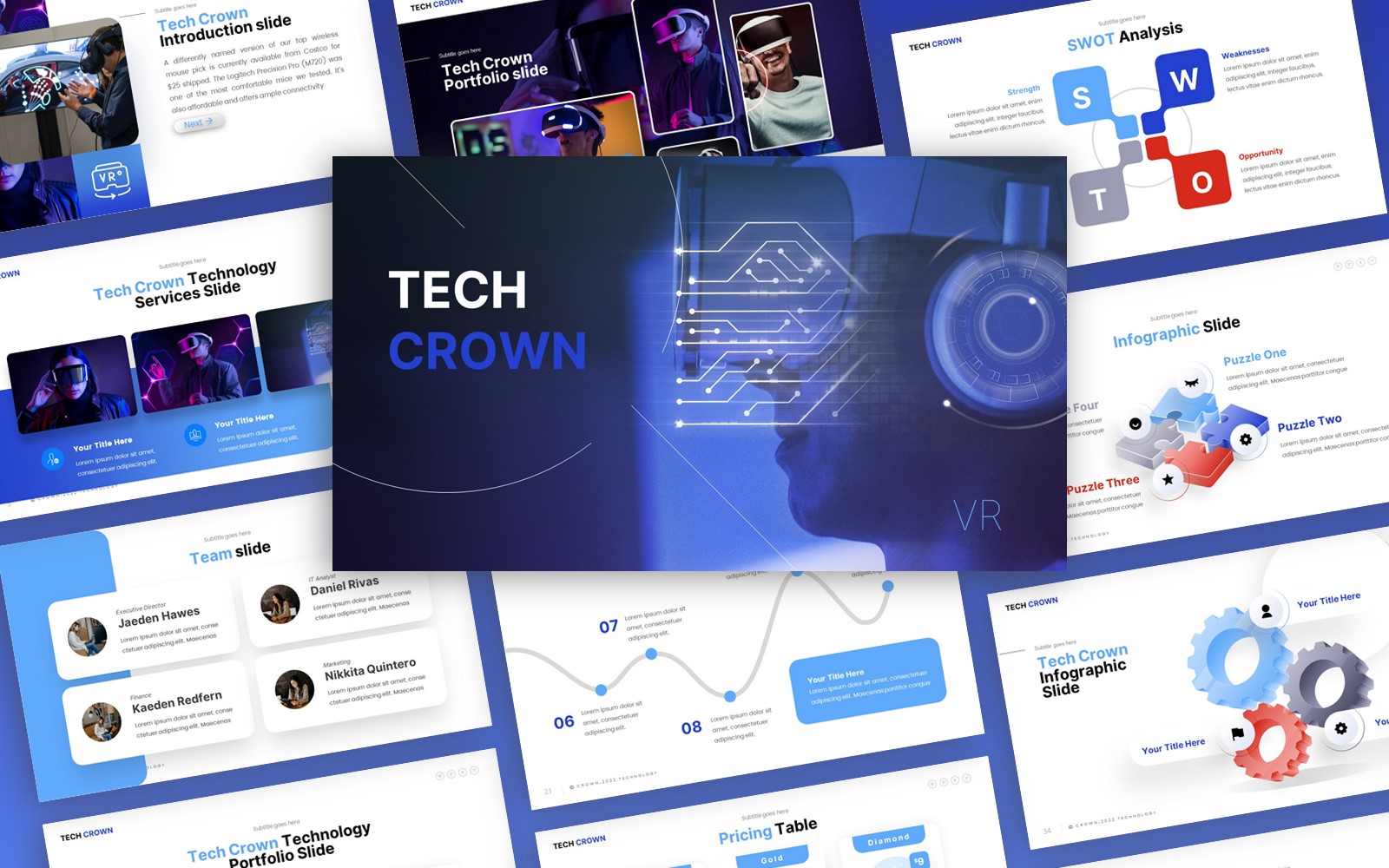 Tech Crown - Technology Multipurpose PowerPoint Template