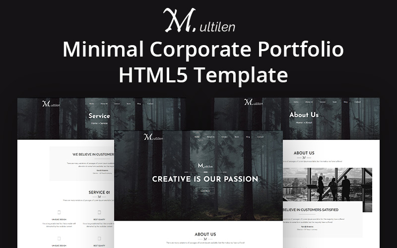Minimal Corporate Portfolio HTML5 Template