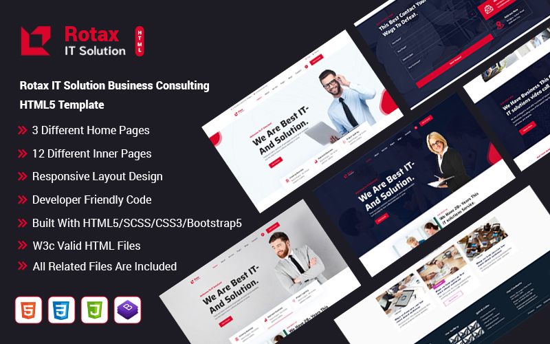 Rotax IT Solution Business Consulting HTML5 Template