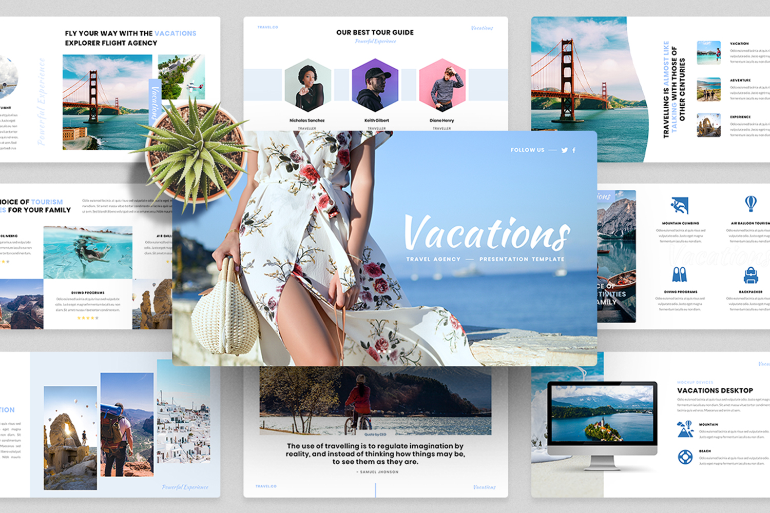Vacations - Travel Agency PowerPoint Template