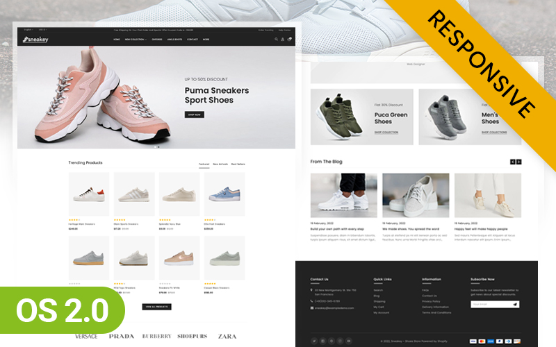 Sneakey - Sneaker Shoes Store Responsive Shopify 2.0 Theme