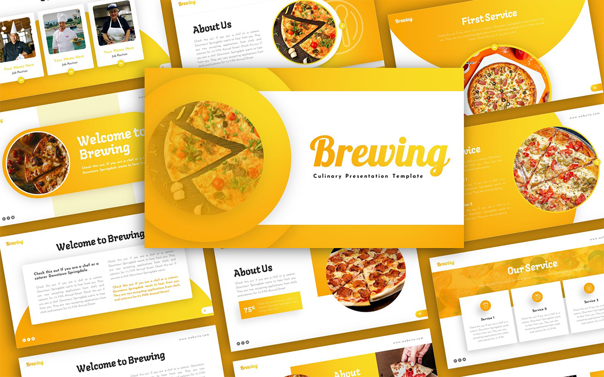 Brewing Culinary Multipurpose PowerPoint Presentation Template