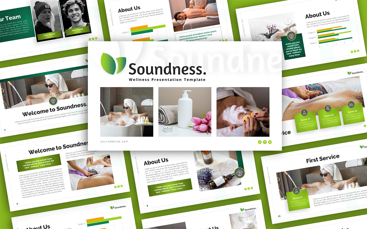 Soundness Wellness Multipurpose PowerPoint Presentation Template
