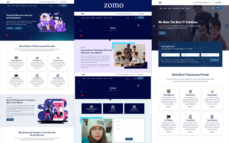 Zomo-IT Solutions & Services Company HTML5 Template