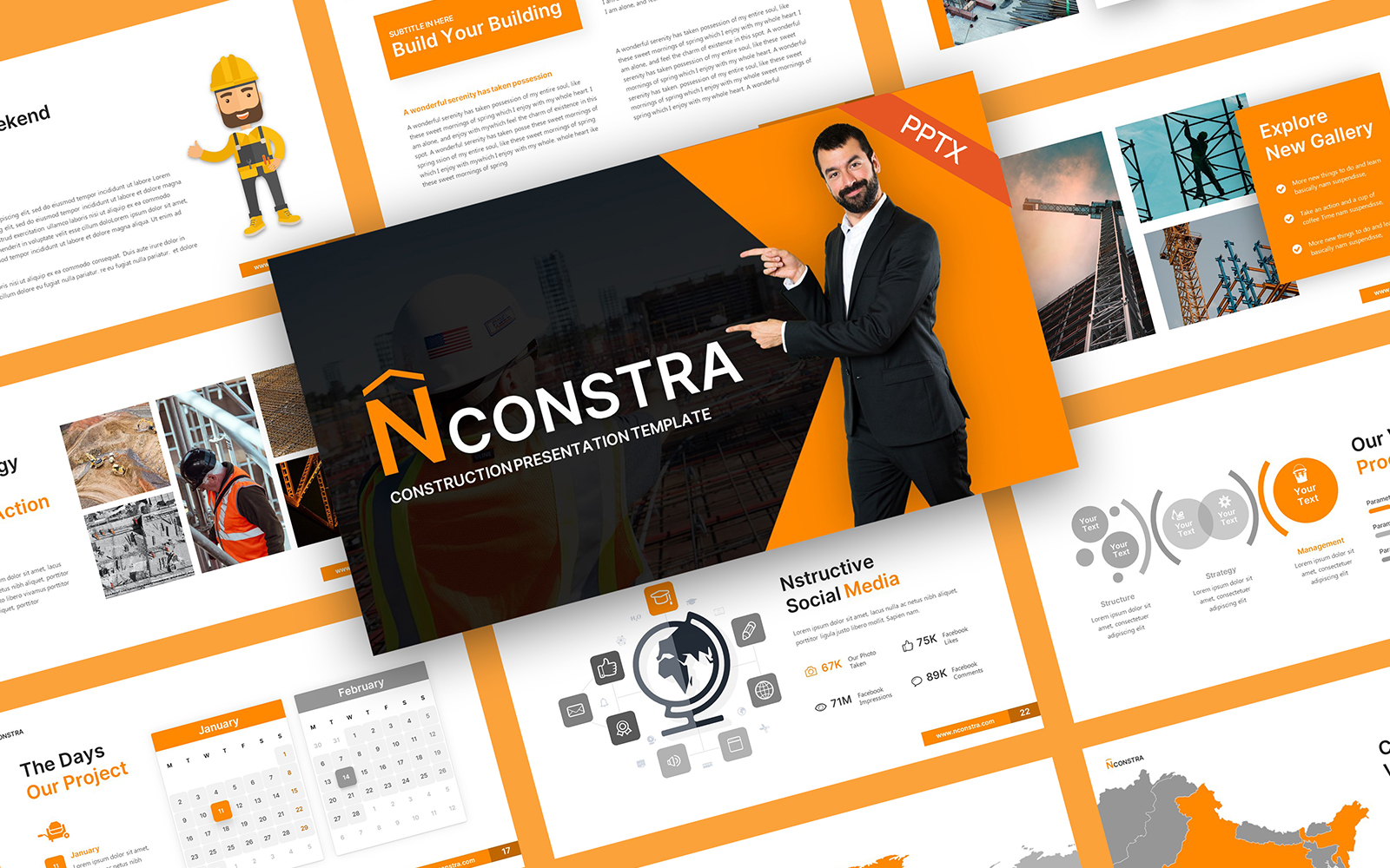 Nconstra Construction PowerPoint Template