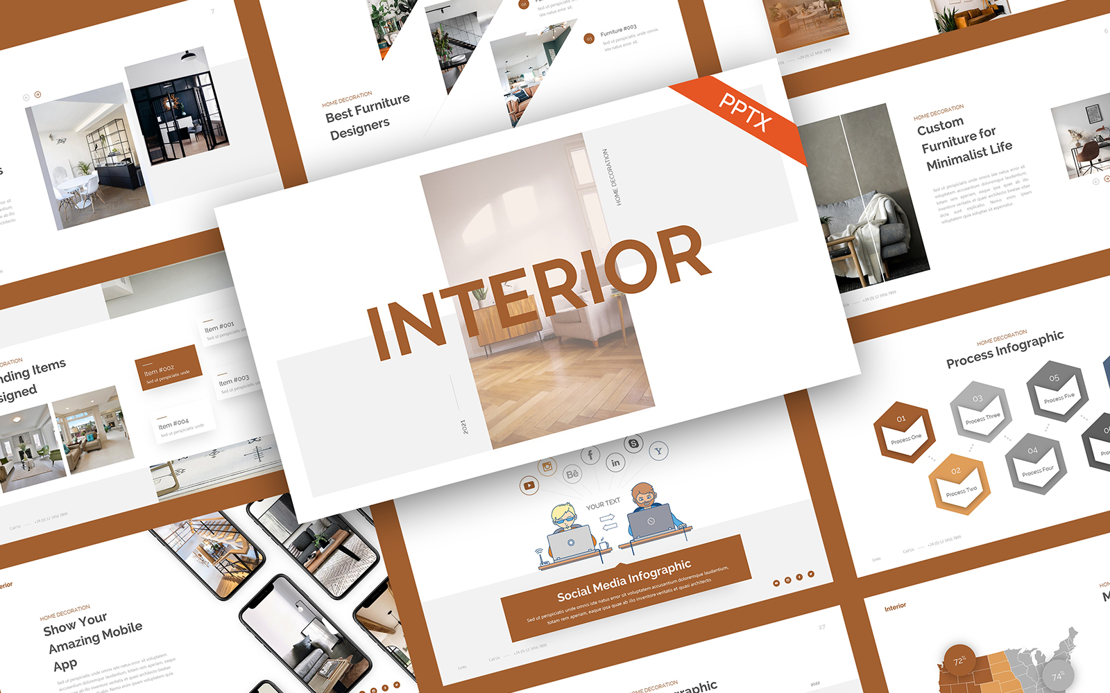 Interior Home Decoration PowerPoint Template