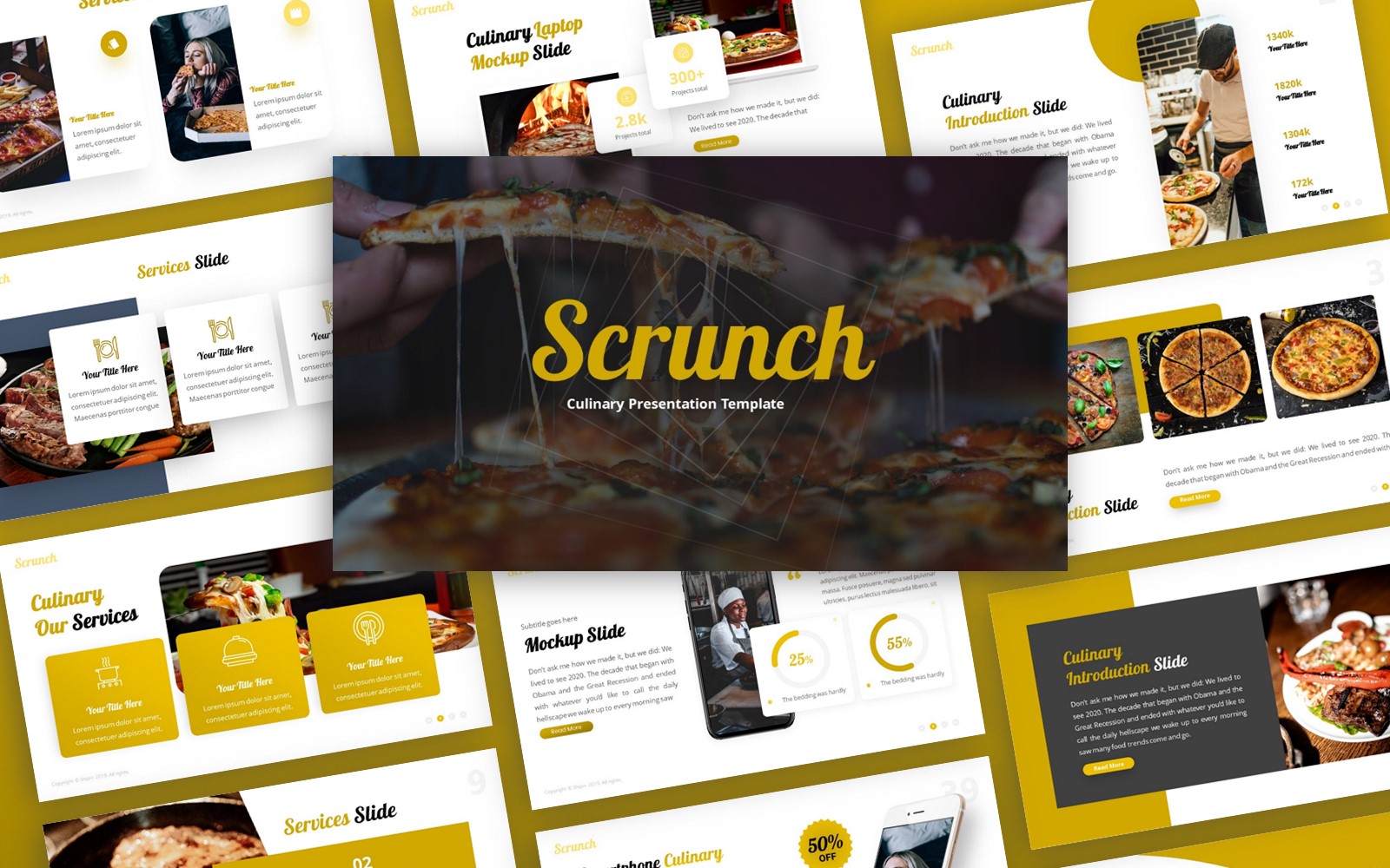 Scrunch - Culinary Multipurpose PowerPointTemplate