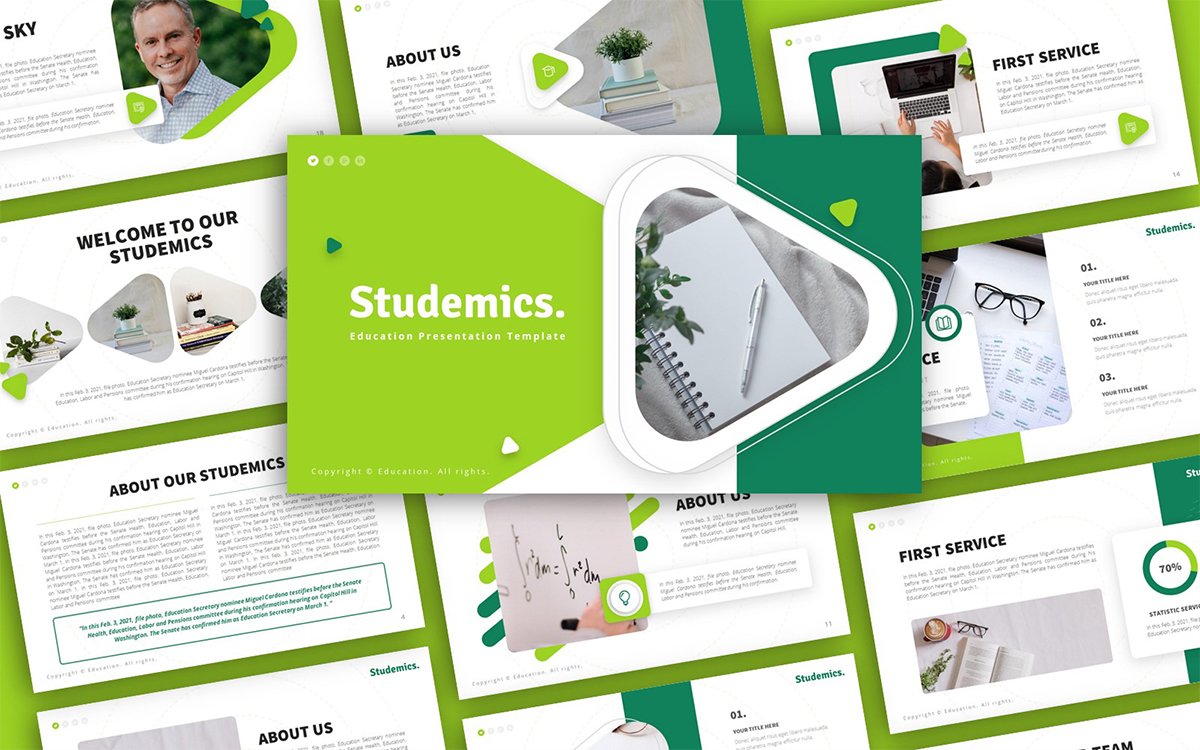 Studemics Education Multipurpose PowerPoint Presentation Template