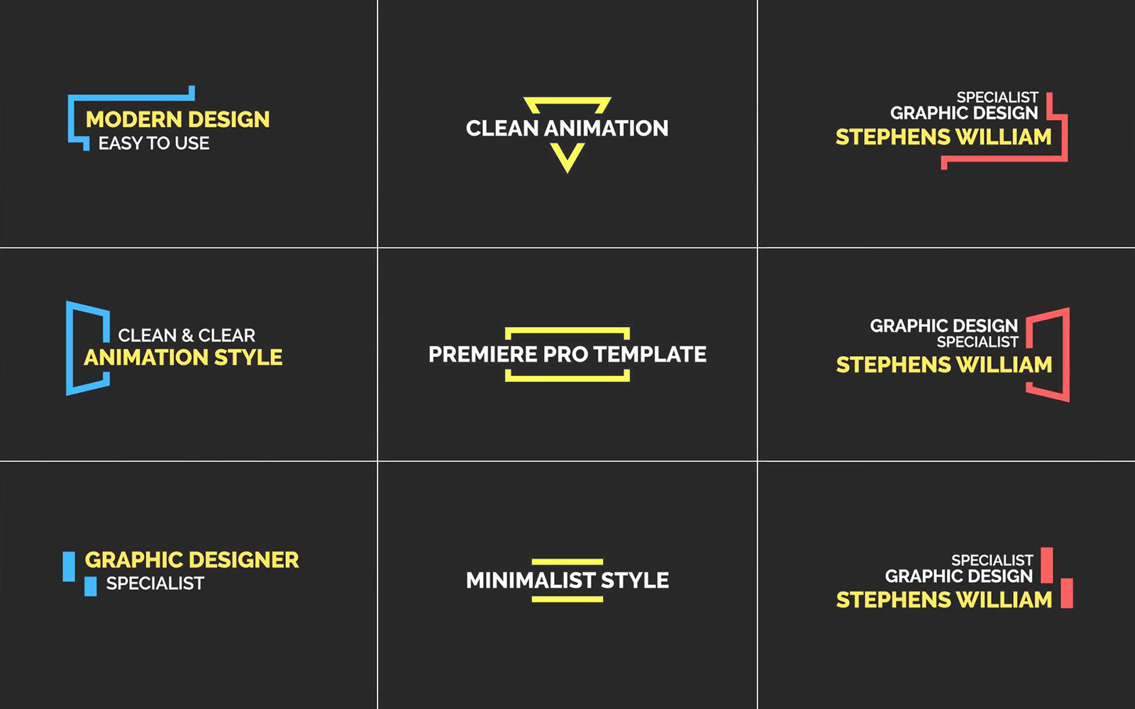 Premiere Pro Templates