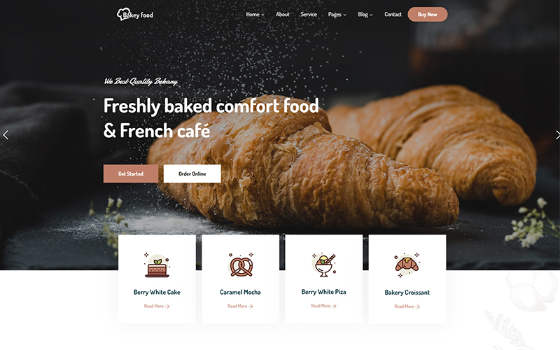 Bakeyfood - Food Bakery WordPress Theme
