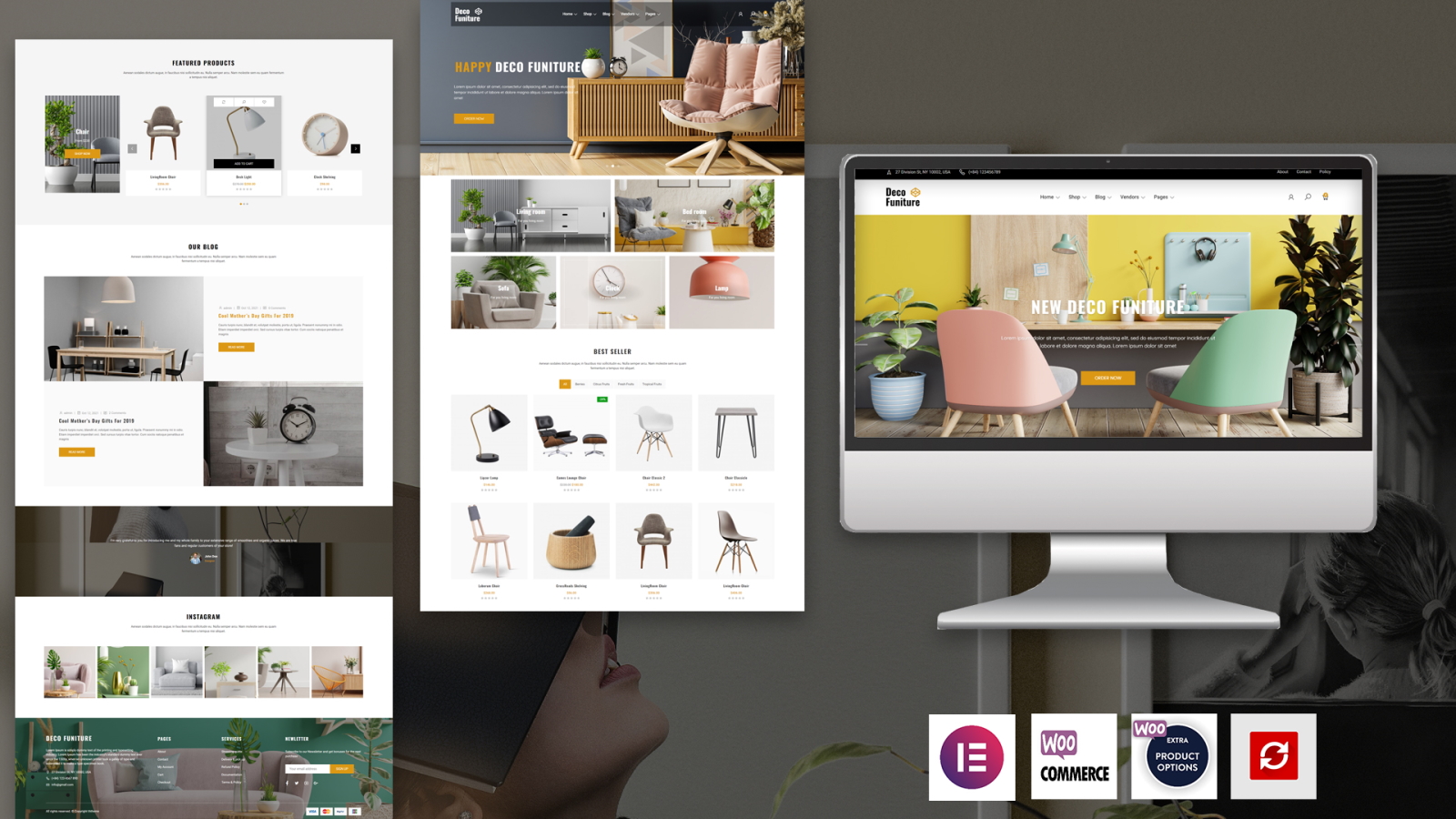 Deco Furniture – The Elementor Decorate Furniture WordPress theme