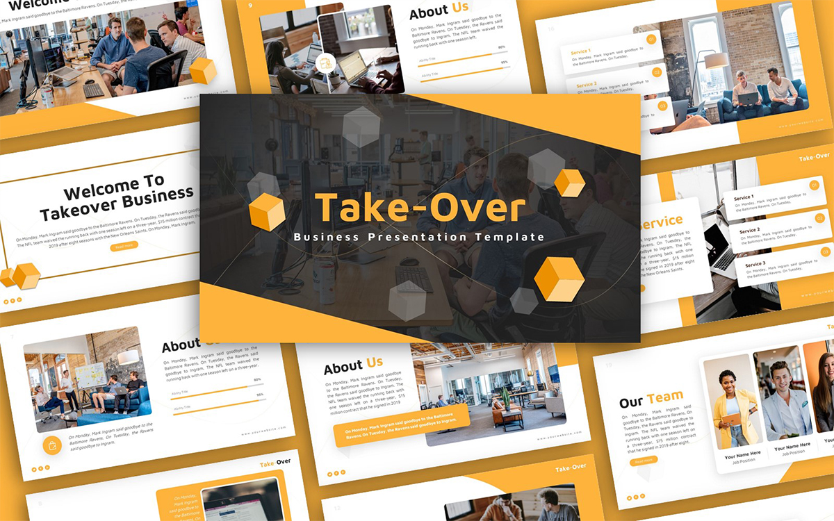 Takeover Business Multipurpose PowerPoint Presentation Template