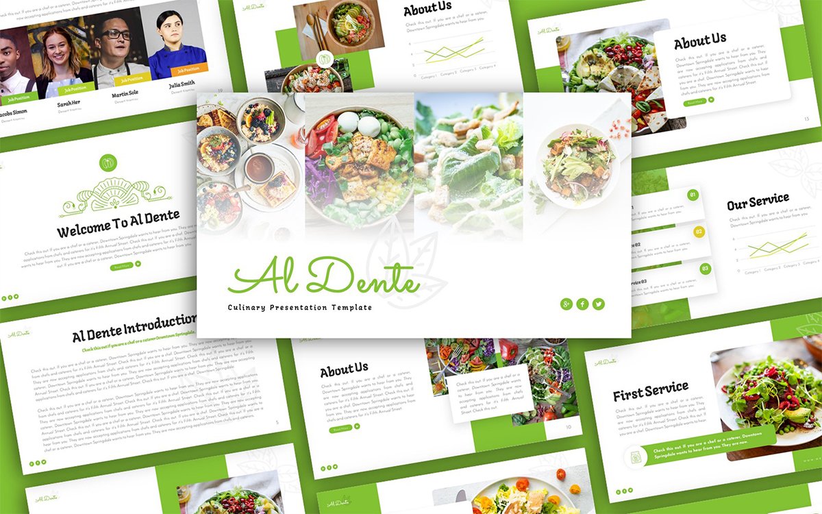 Al Dente Culinary Multipurpose PowerPoint Presentation Template