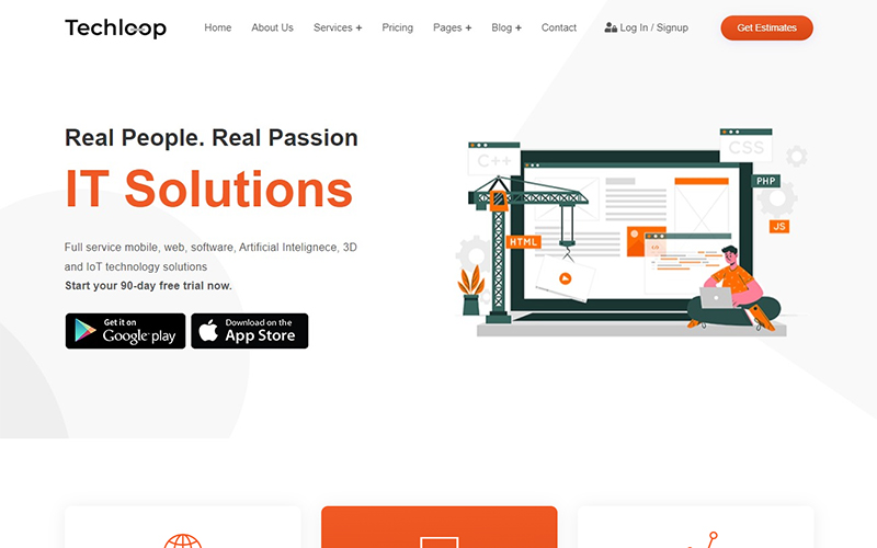 Techloop - Software Company and IT Solutions Website Template