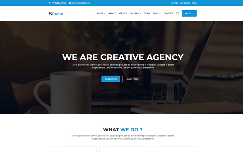 Beama -  Agency Business WordPress Theme
