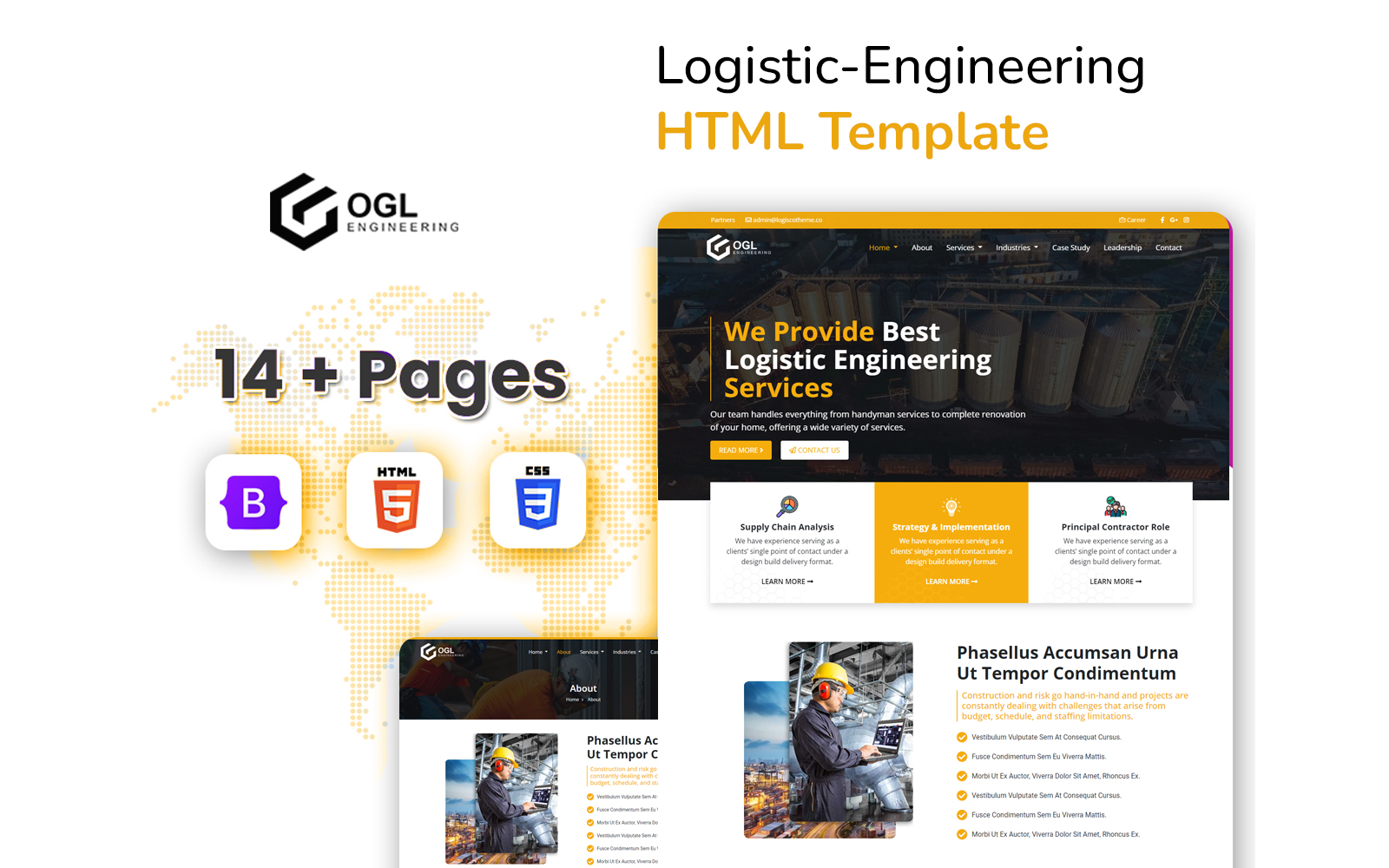 OGLengineering - Engineering and Logistic HTML5 Website Template