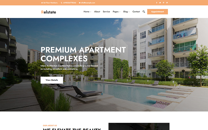 Relstate - Realestate Responsive WordPress Theme