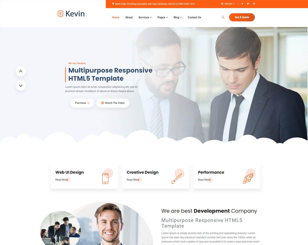 Kevin - IT Solutions & Services HTML5 Responsive Template