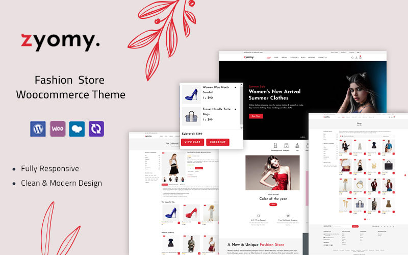 Zyomy - Fashion Store WooCommerce Theme