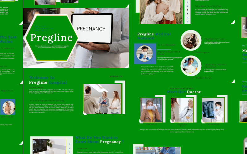 Pregline - Medical Business Presentation PowerPoint Template