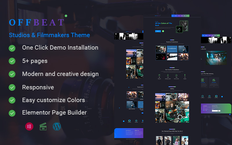 Offbeat - Movie Studios & Filmmakers Wordpress Theme