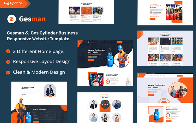 Gesman and Ges Cylinder Business Responsive Website Template