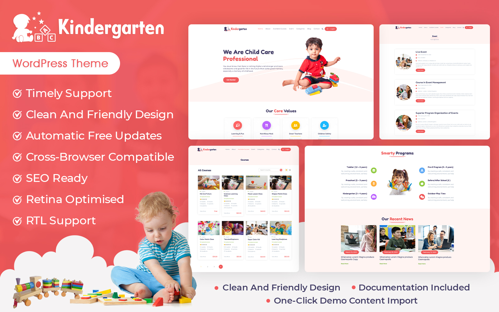 Kindergarten & Play School WordPress Theme