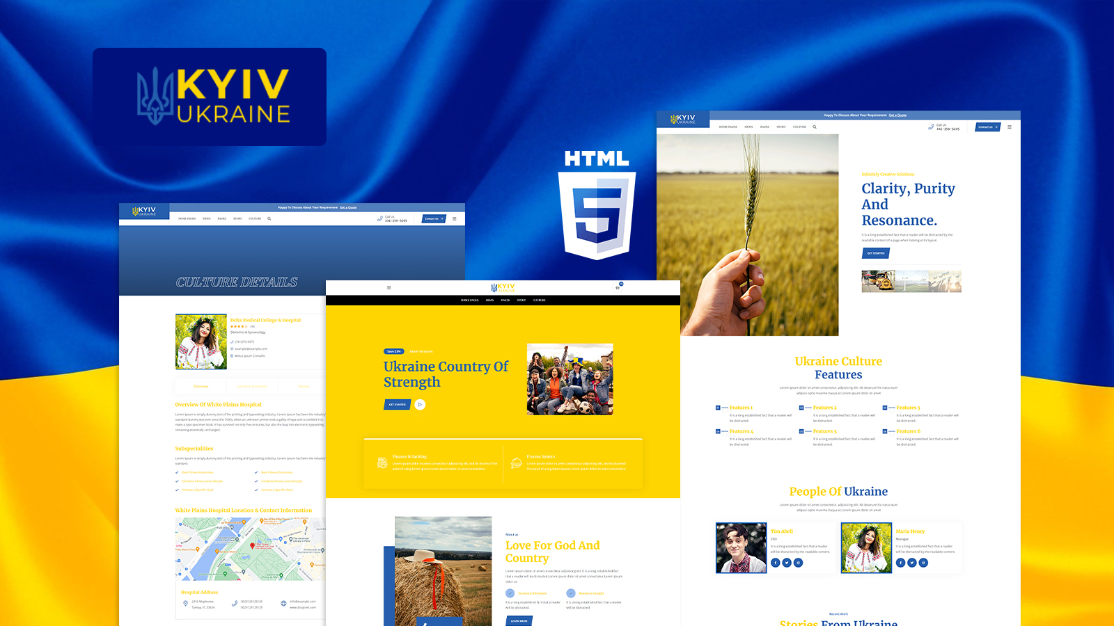 Kyiv Ukraine Culture HTML5 Website Template