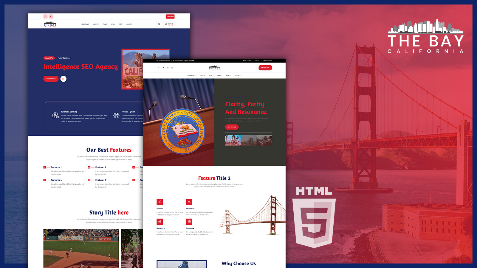 The Bay California Culture HTML5 Website Template