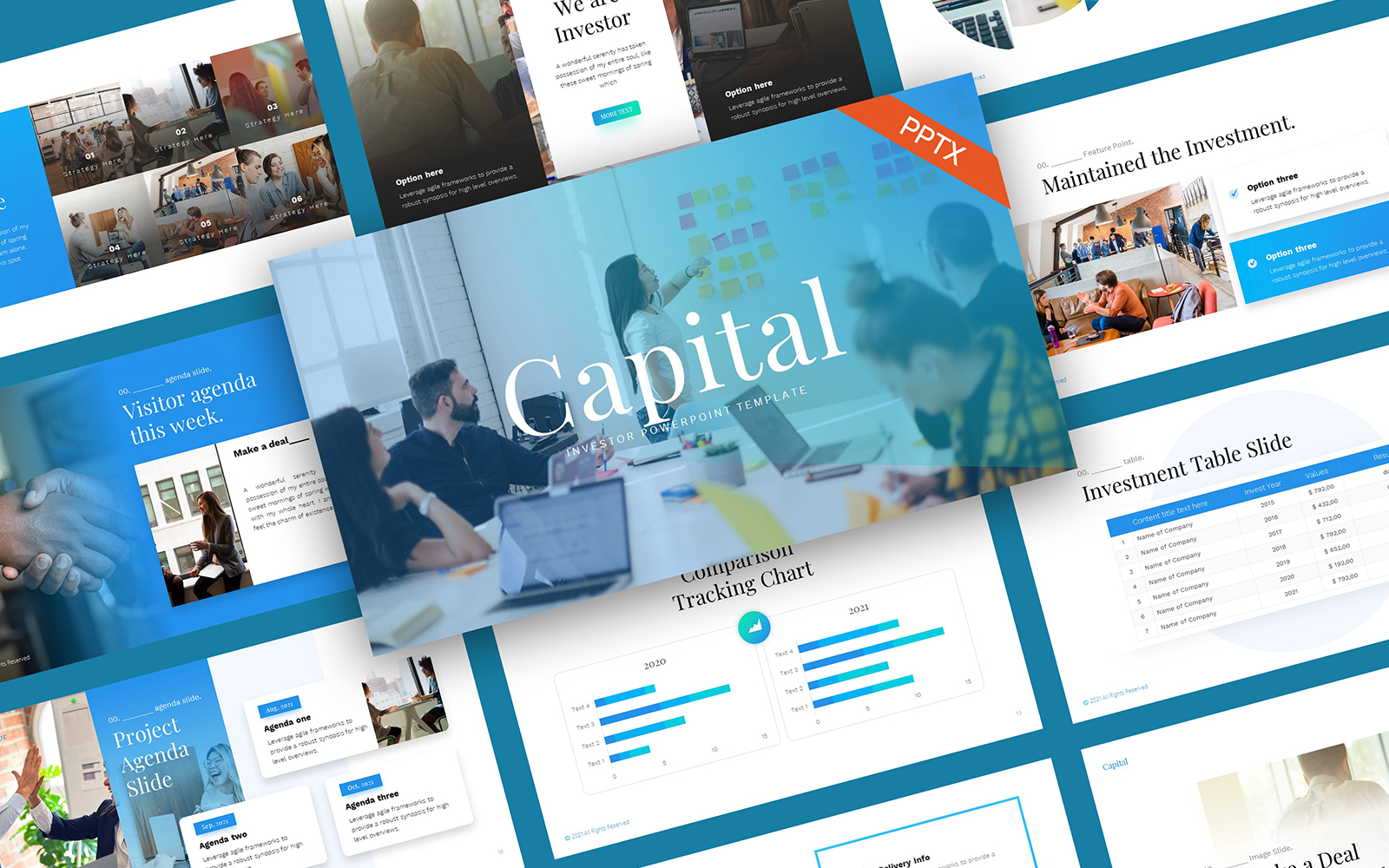 Capital Business Investor PowerPoint Template