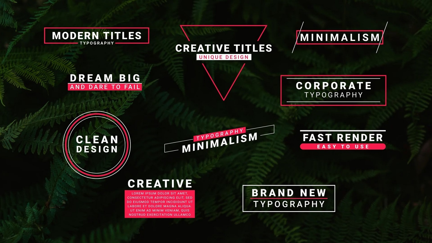 Motion Graphics Templates