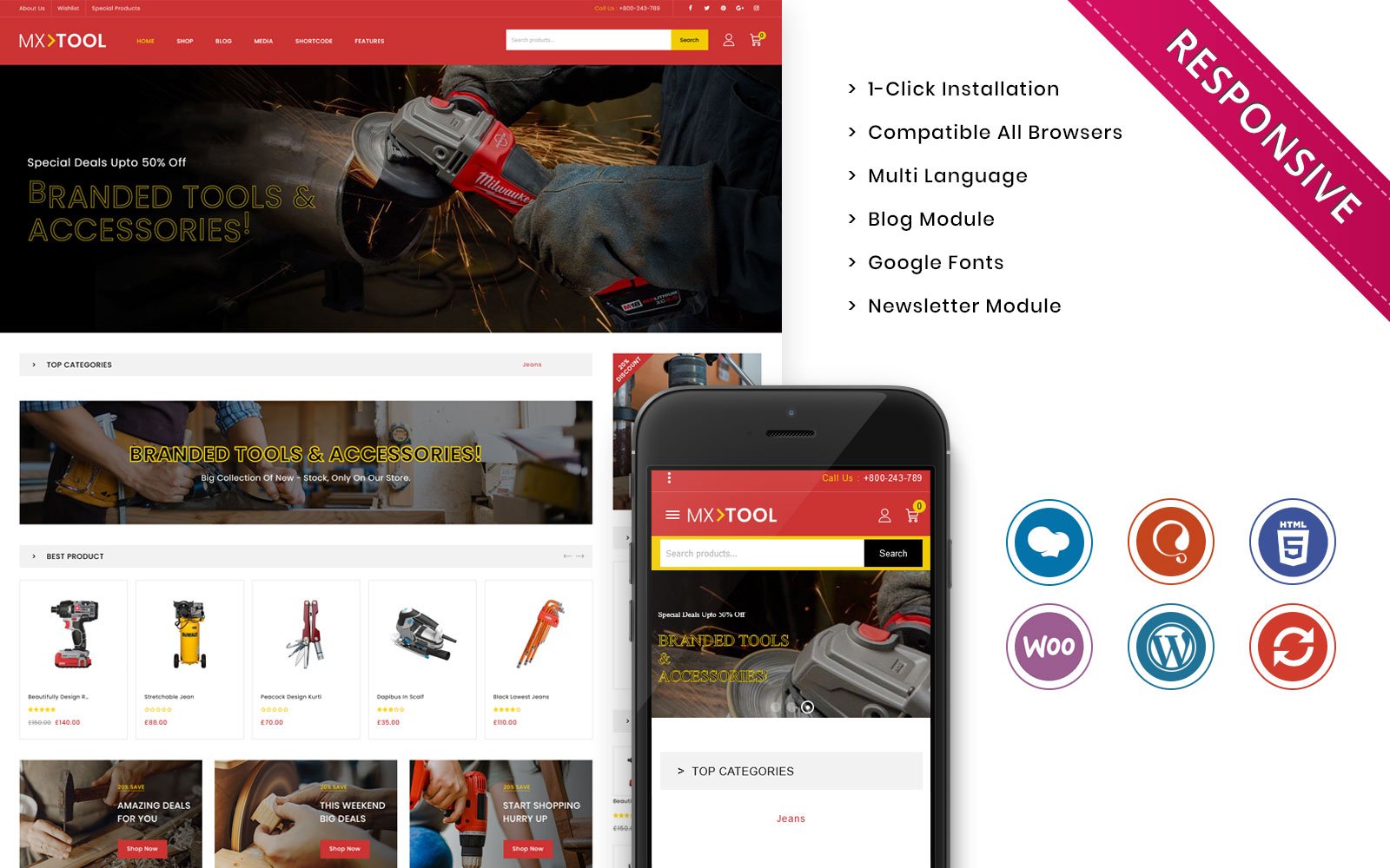 Mxtool - Tools, Equipment and Accessories Store Woocommerce