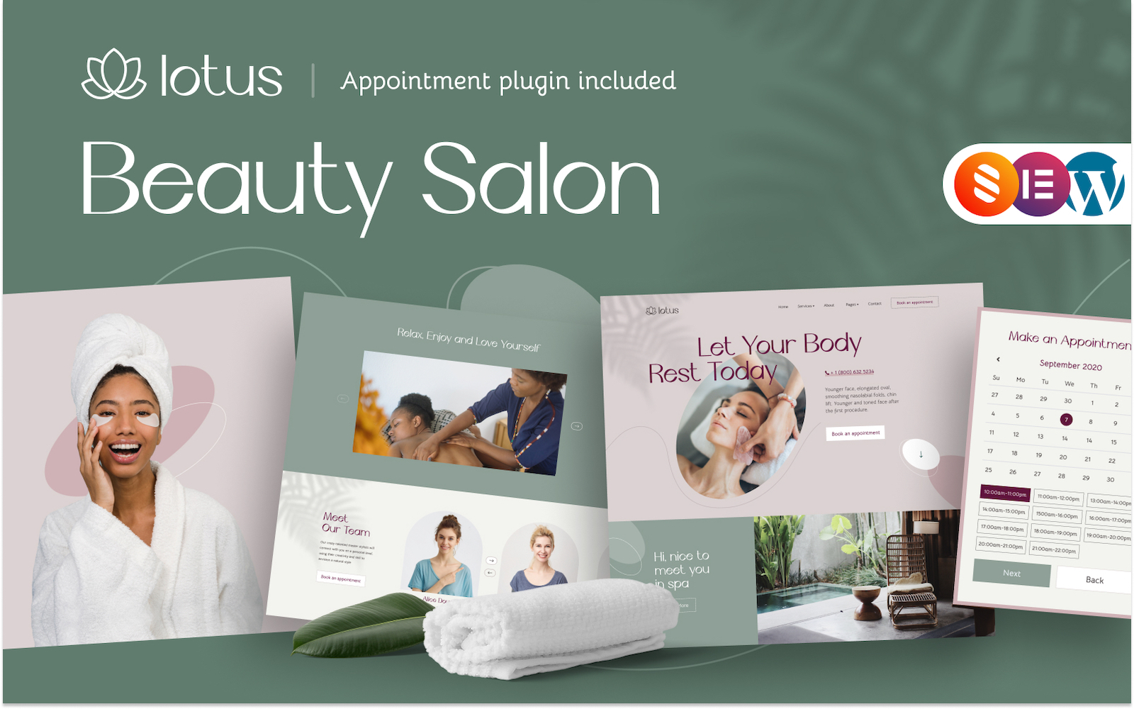 Beauty Salon WordPress Theme - Lotus