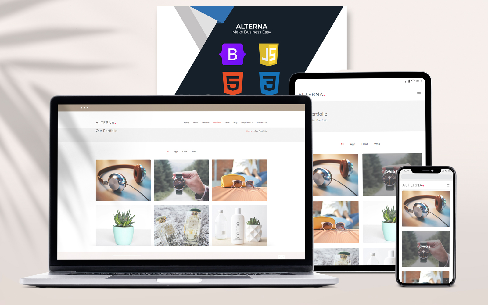 Alterna - Responsive 9 Pages Modern HTML5 Template