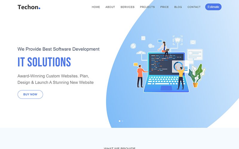 Techon - IT Solutions and Technology Website Template