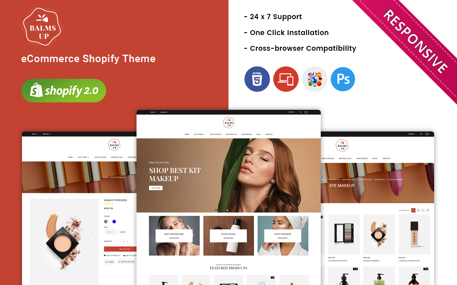 Balmsup - Cosmetics Beauty Shopify Theme