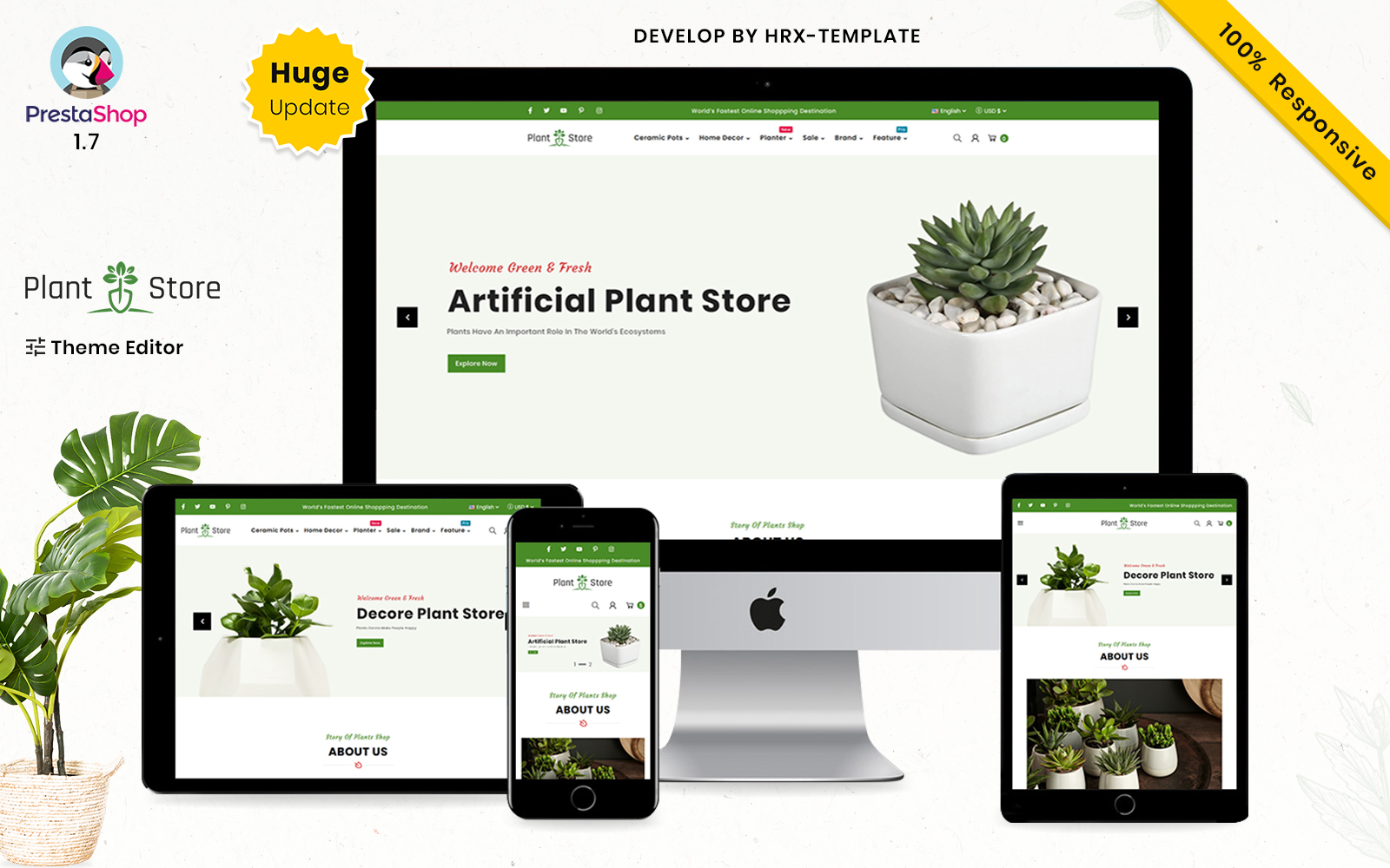 Plant Store - Plant Pot Prestashop Mega Super Responsive Theme Store