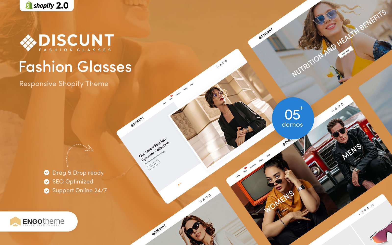 Discunt - Fashion Glasses Responsive Shopify Theme