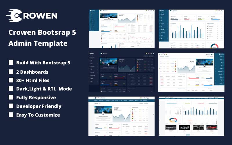 Crowen Bootstrap 5 Admin Template