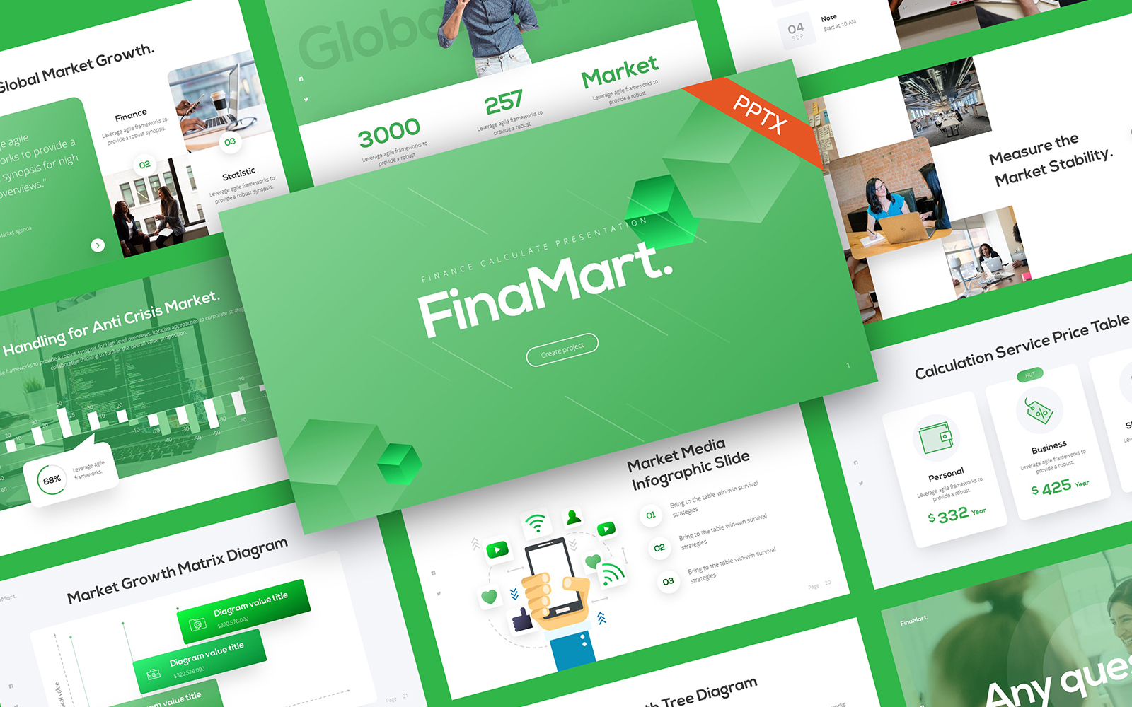 FinaMart Finance PowerPoint Template