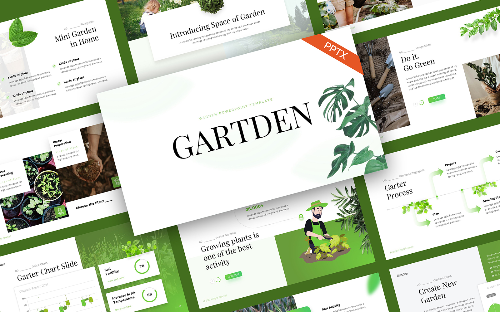 Gartden Gardening PowerPoint Template