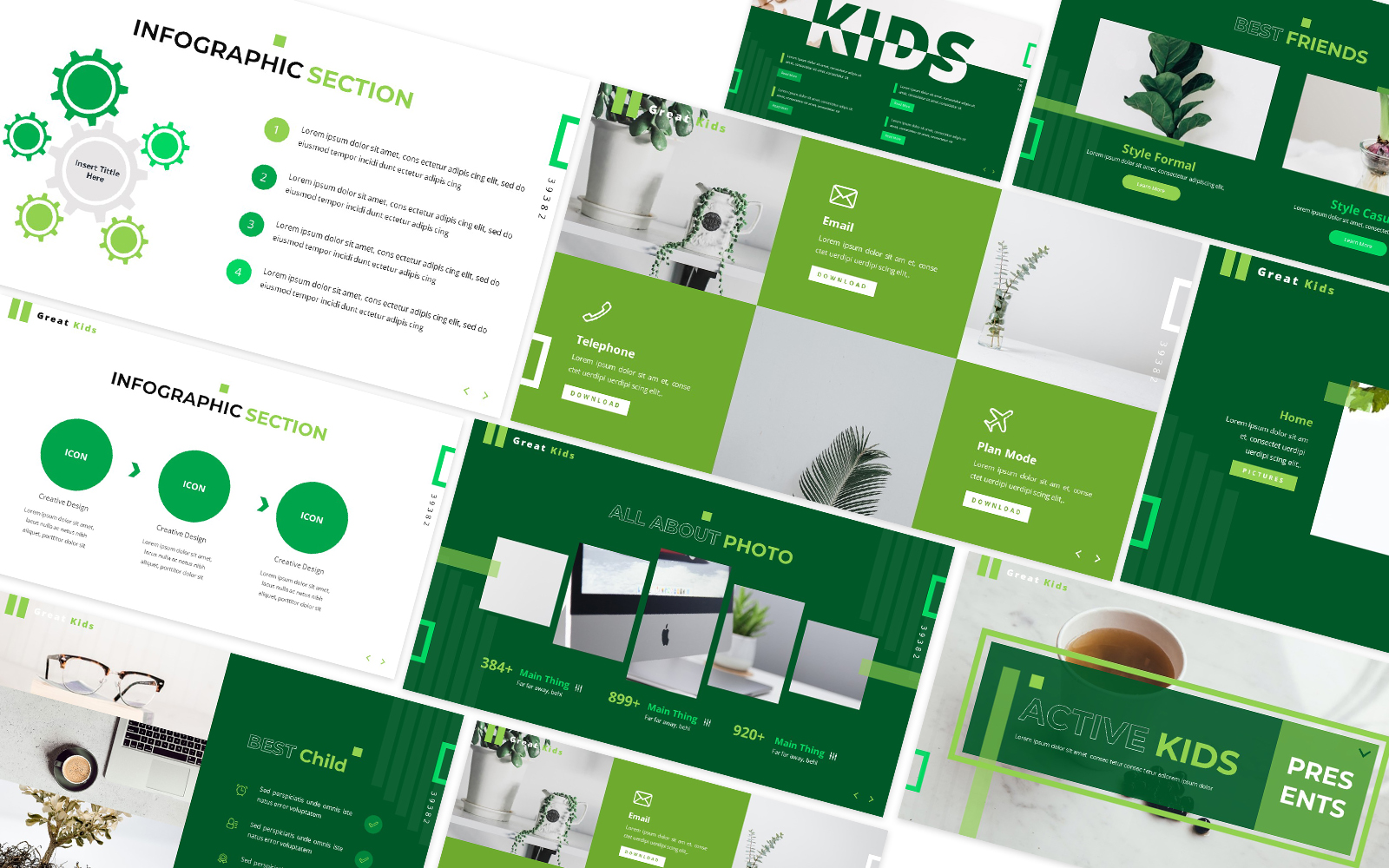 Active Kids Powerpoint Template