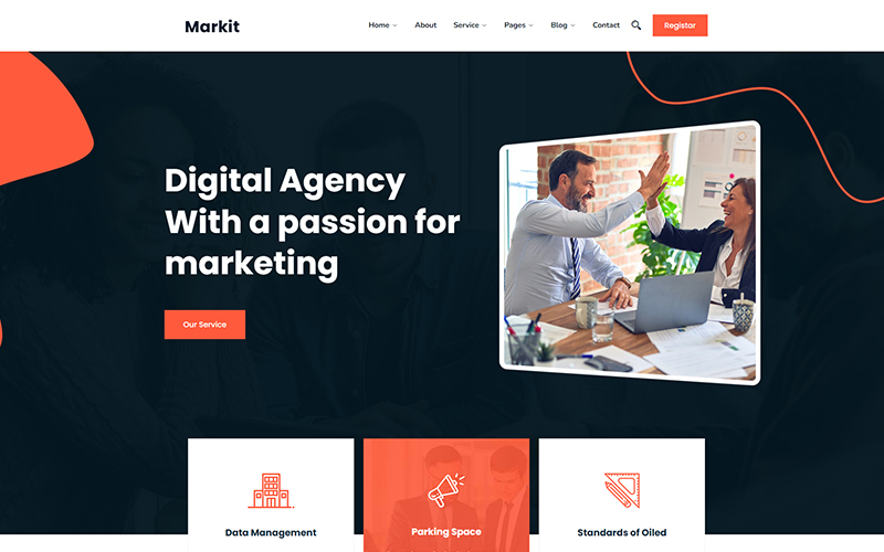 Markit - Digital Agency responsive WordPress Theme