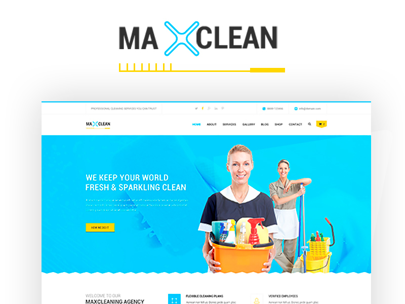 MaxClean - Cleaning WordPress Theme